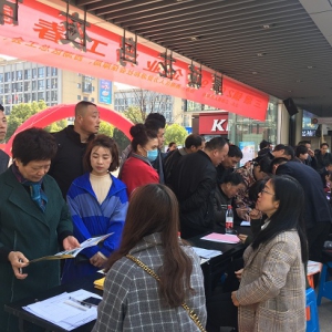 三墩镇总工会联合多部门举办2019年春季现场招聘会